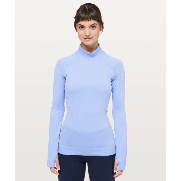 RARE Lululemon Mock Neck 6 Blue Lilac NWOT - Picture 2 of 11